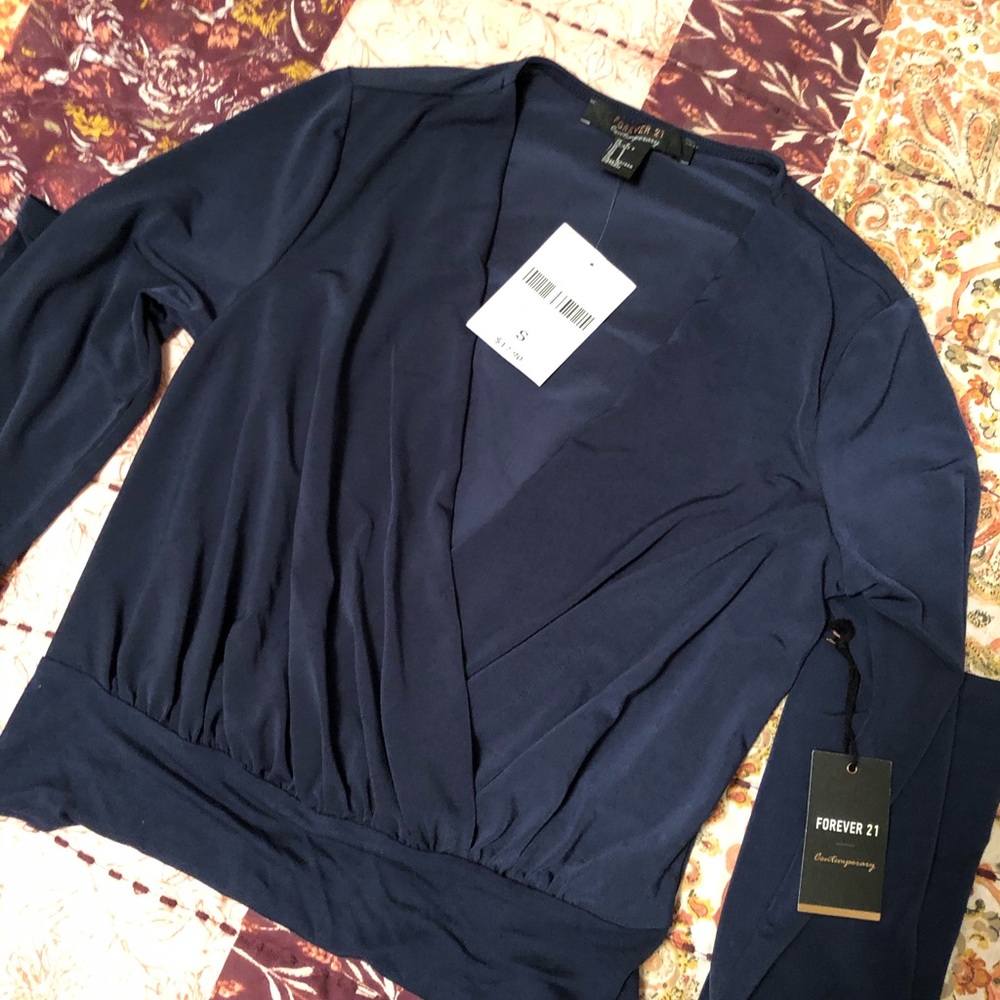 Long sleeve deep V body suit